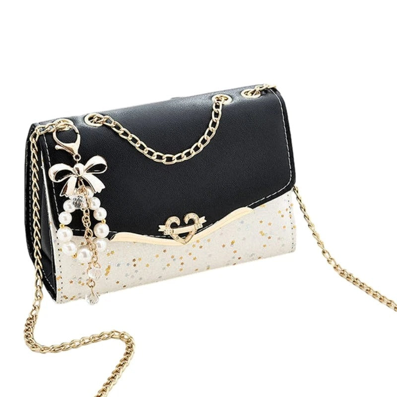 Bolsa Crossbody Brilhante Lily Preto