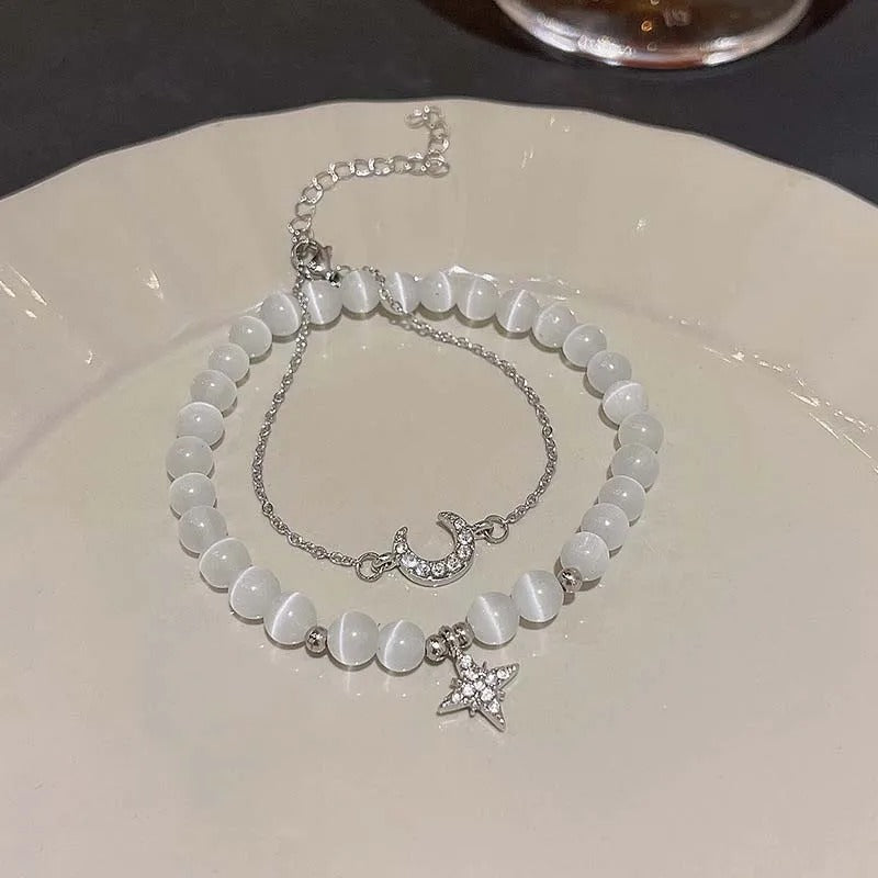 Pulseira de Prata Lua Romana