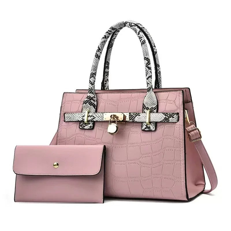 Bolsa Conjunto Elegance Style Rosa