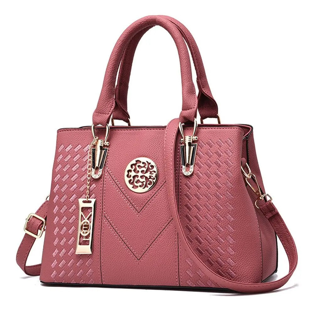 Bolsa Crossbody Duas Alças Vintage - Rosa