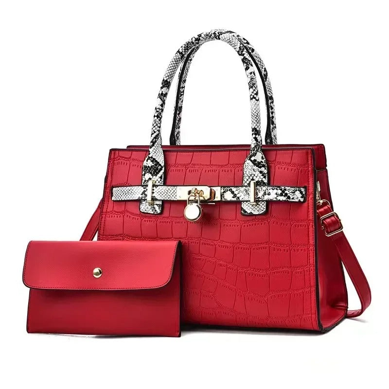 Bolsa Conjunto Elegance Style Vermelho