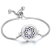 Pulseira Essencial de Prata Glamour Azul