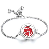 Pulseira Essencial de Prata Glamour Vermelho