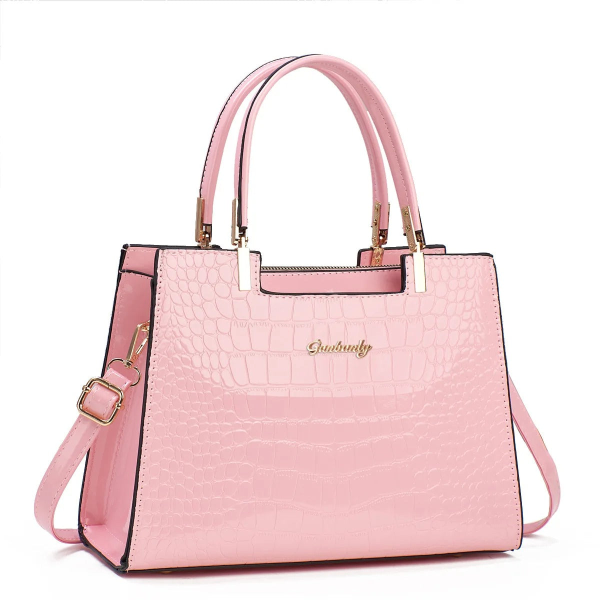 Bolsa Luxuosa Crossbody Caribe - Rosa